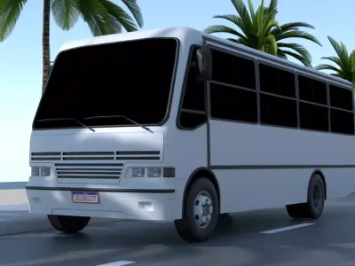 Caio Carolina V Mercedes-Benz LO-814 Low-poly 3D model