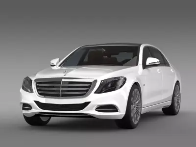 Mercedes Benz S 600 Lang V12 V222 2016 3D model