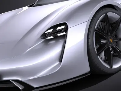 Porsche Mission E Concept 2015 VRAY 3D model