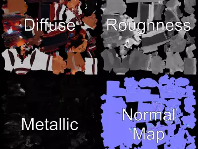 Traditional Outfit Model Pack Low-poly 3D model