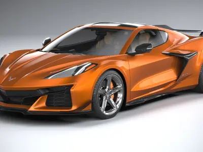 Chevrolet Corvette C8 Z06 CG 2023 lowpoly 3D model