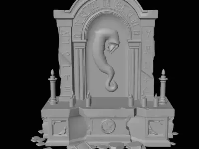 Halloween Spirit Altar 3D model