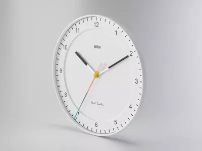 BRAUN WATCH BC17 WALL CLOCK NO GLASS 3D model