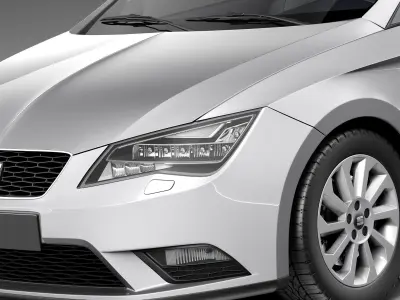 Seat Leon ST 2014 3D model