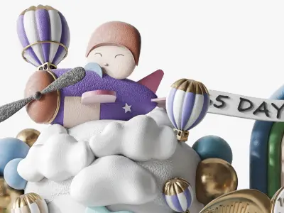 Wooden Toys Collection 3D model