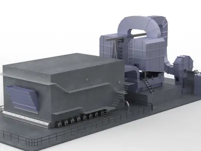 Water purification pump valve Engineering Pumping   3D model