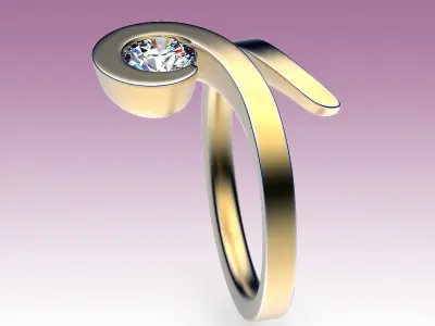 Ring Calligraphy 3D print model