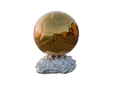 Ballon Dor  France Football  - Golden Ball -  Fifa Ballon dOr 3D model