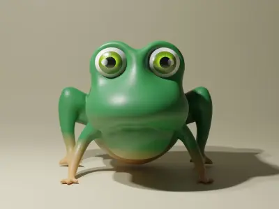 Stylized Frog 3D model