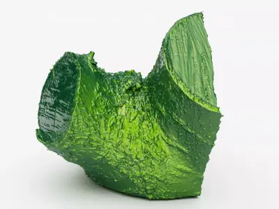 Cherry firewood log 3d scan 3D model