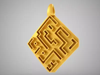 Antique Charm Necklace 3D print model