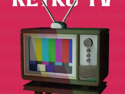 RETRO TV box 3D print model