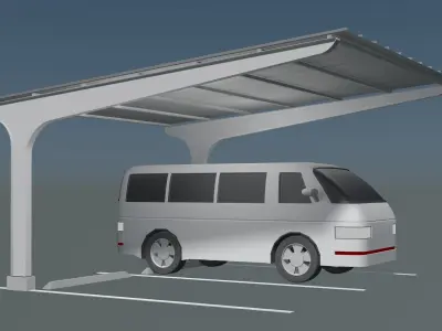 Carport 25U06 3D model