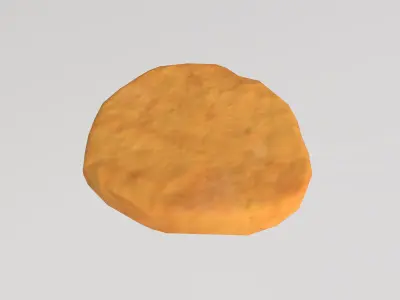 Stylized Low-Poly Chicken Nuggets Low-poly 3D model