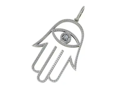 Evil Eye Pendant Necklace 3D print model