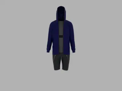 Sport Suit Low-poly 3D model 56