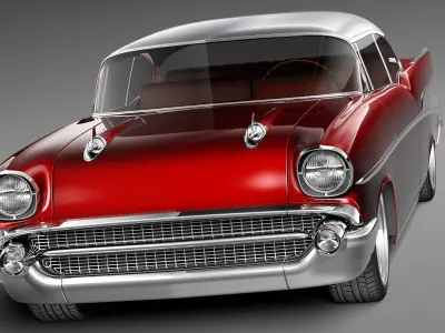 Chevrolet BelAir 1957 custom lowrider 3D Model 3D model