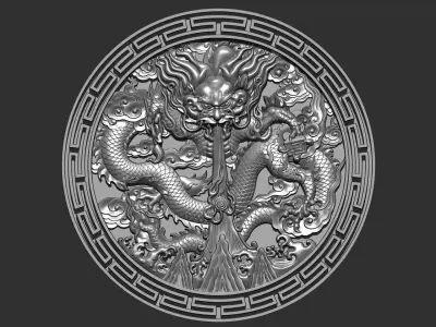 dragon 3 3D print model