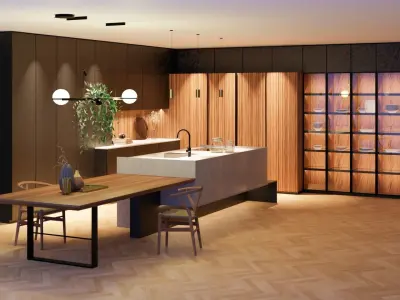 Modern island kitchen 3D model - Key Sbabo - Strip 3D model