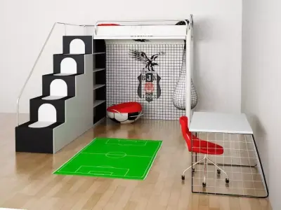  football room 3D model