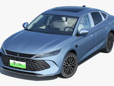 2025 BYD QinL DM-i with interior 3D model