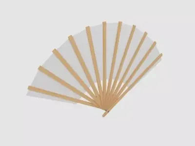  Japanese Fan Bokashi  3D model