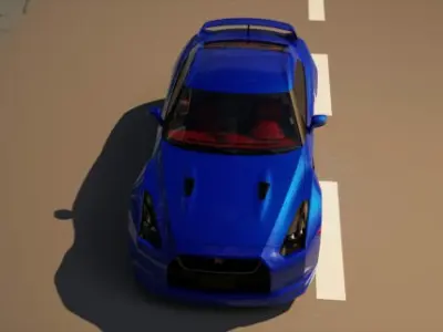 nissan GTR 3D model