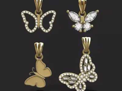 Butterflies 3D print model