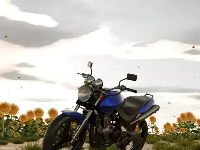 Honda Hornet 3D Model  Realistic Motorcycle Model Low-poly 3D model