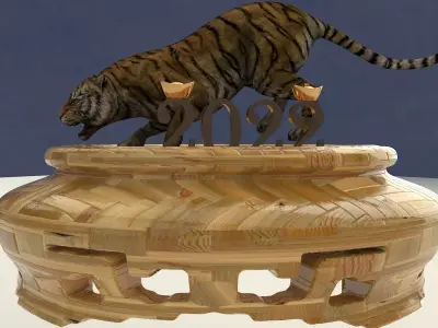 Chinese zodiac tiger  3D model