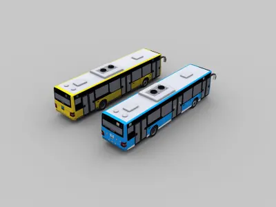 MAN Lions City LE Low-poly 3D model