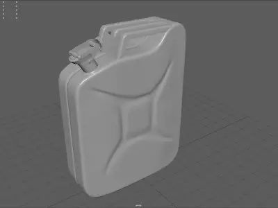Jerrycan gas can Low-poly 3D model