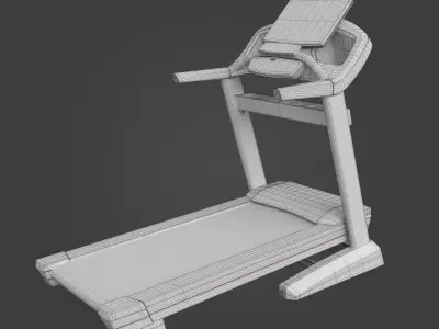 Treadmill-Exercise Equipment-09 Low-poly 3D model