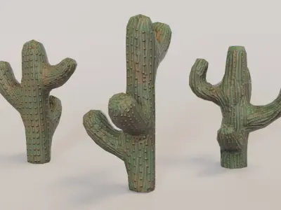 Castus model for unity engine Low-poly 3D model