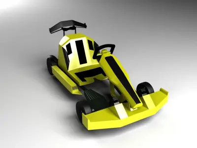 Go Kart Racing Car 3D model
