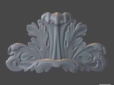 WoodCarving detail - 3d model for CNC - WoodCarvingCFC006 3D print model