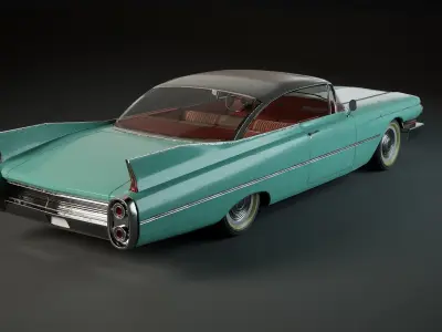 Cadillac Toy Car  Low-poly 3D model Low-poly 3D model