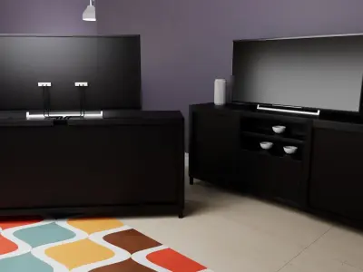 Complete Living Room 3D model