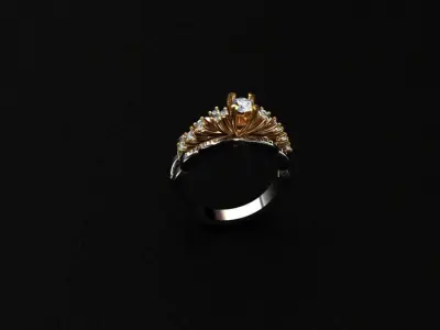 Rings diamond ring 3D print model