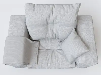 gautier Domino armchair 3D model