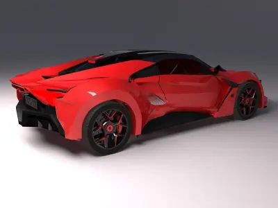 W Motors Fenyr Hyper Car 3D print model