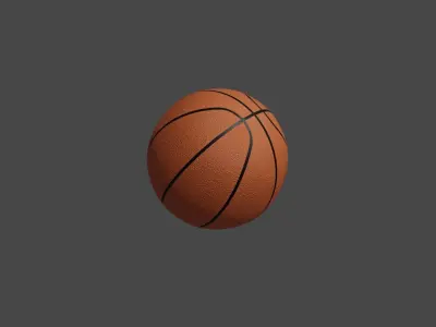 BasketBall ball 3D model 6
