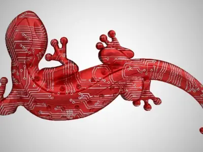 Digital Lizard Ornament 3D print model
