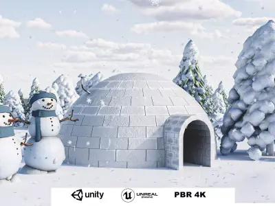 Christmas  3D Pack Low-poly 3D model