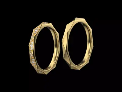 Laurence Graff Signature Faceted Diamond 3D print model