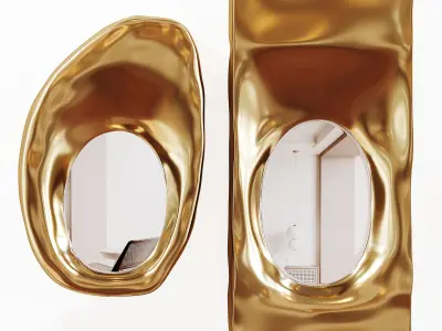 Mirror Set Decorative Low-poly 3D model