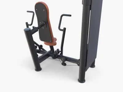 Vertical chest machine 3D model