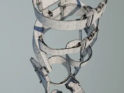 artificial exoskeleton 3D model