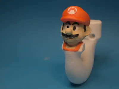 Colored Super Mario Hook 3D print model