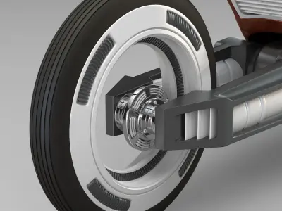 Racing sportbike concept 3D model